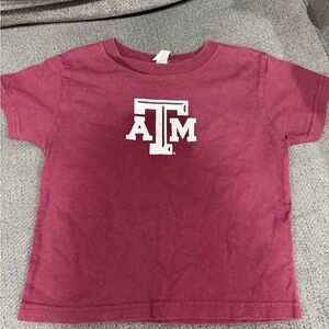 Rabbit Skins Maroon Texas A&M Kids Tee with White Print